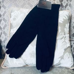 Adrienne Landau Genuine Suede Long Gloves
